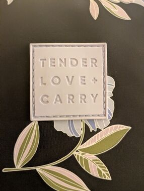 Tender Love + Carry Floral Black Travel Case Toiletry Make Up Bag